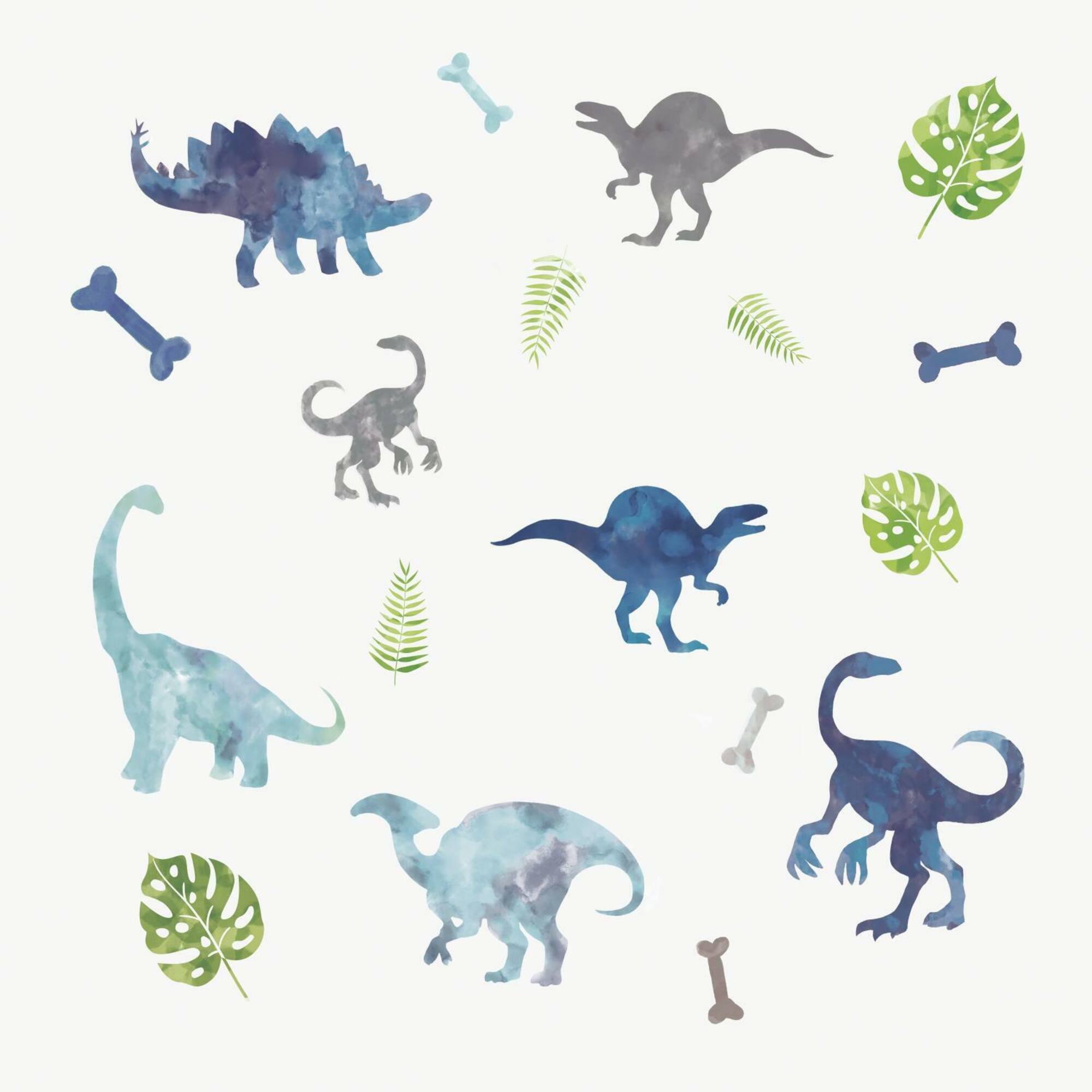 RoomMates Watercolor Dinosaur Peel & Stick Wall Decals